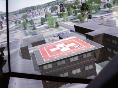 Rooftop helipad